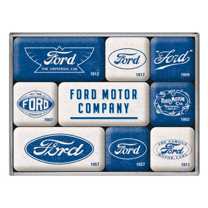Hovedbilde Magnetsett - Ford Logo Evolution
