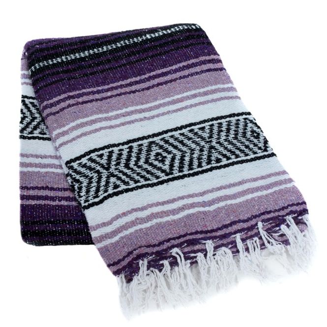 Main Image Mexicoteppe - La Montana - Mørk lilla/lilla/hvit