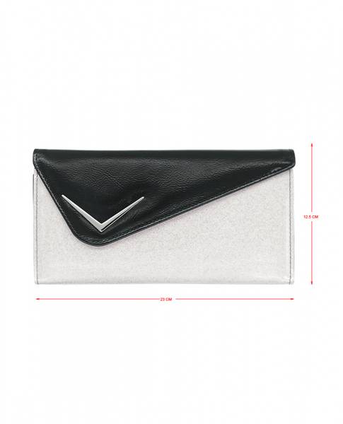 Vega White Glitter - Lommebok/Clutch Hvit