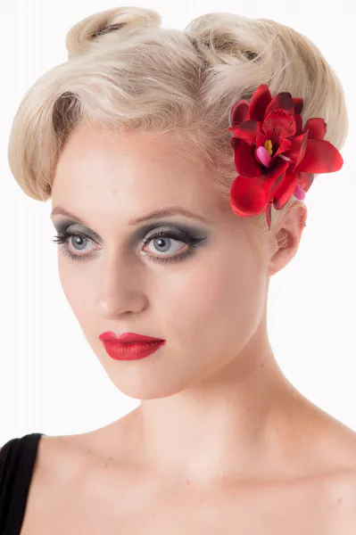 Blossom Hairclip - Rød