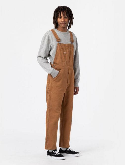 Main Image Dickies - Snekkerbukse - Bib Overall - Brown Duck Canvas