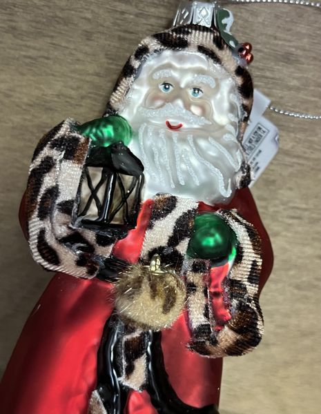 Leopard Nisse Glass