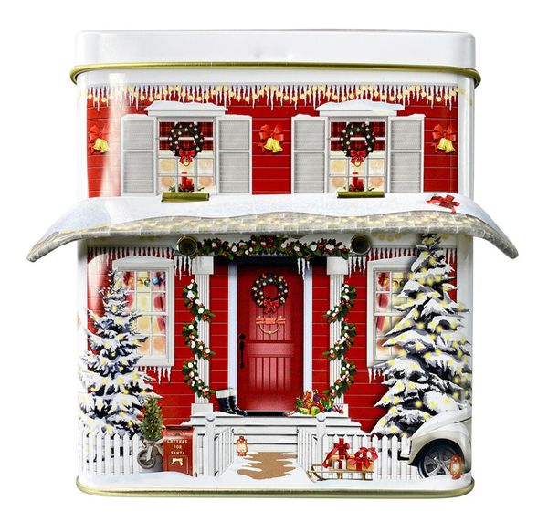 Boks - Hus med tak - Jul