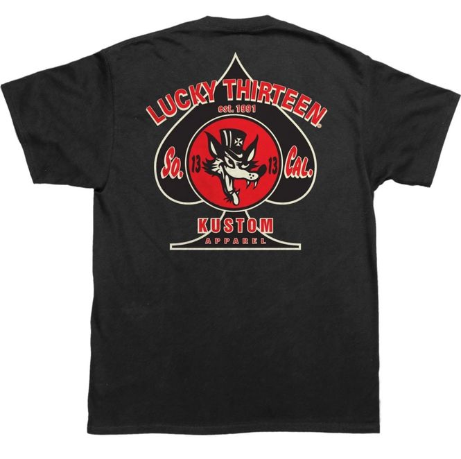 Main Image Lucky 13 - Wolfy T-skjorte - Sort